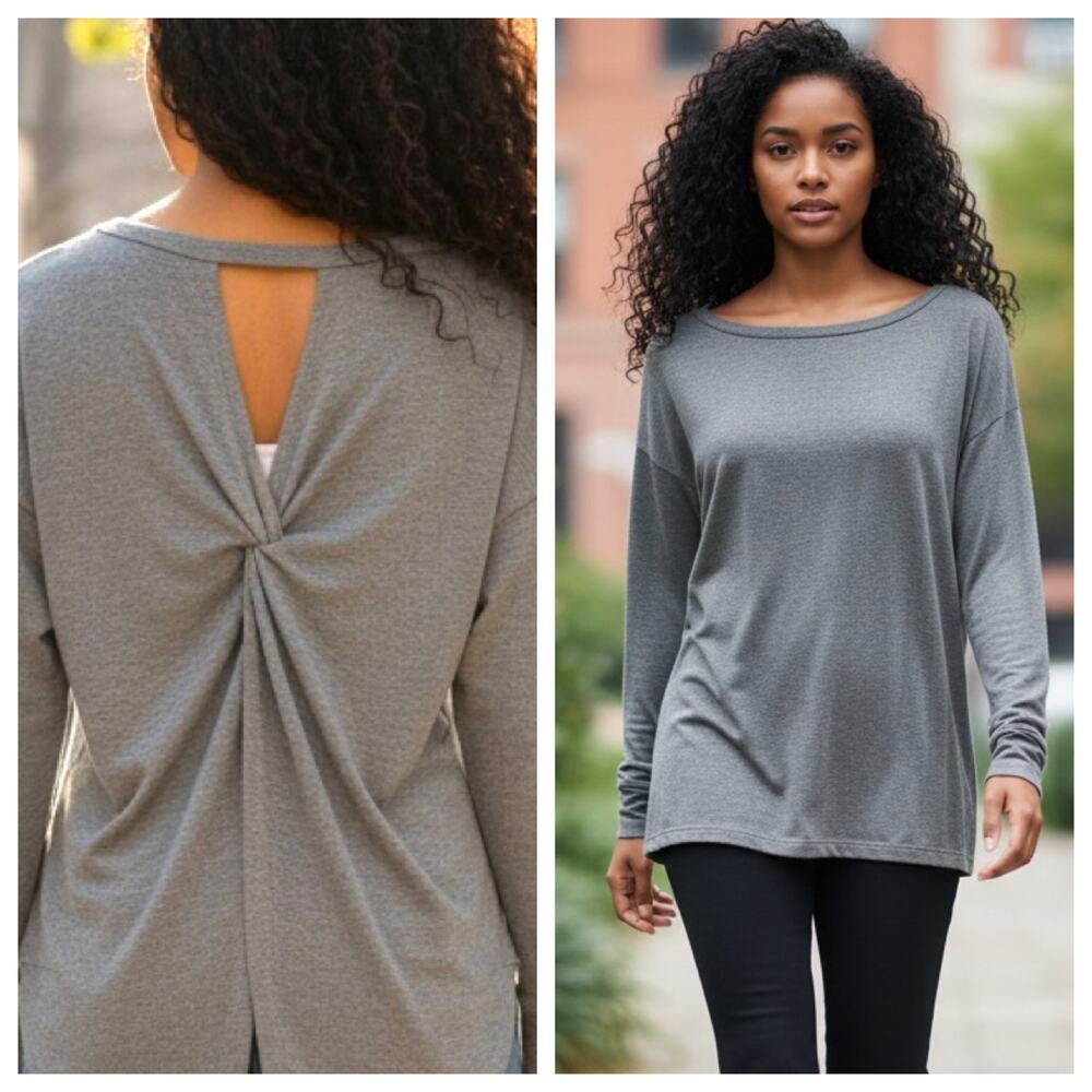 Cato Sweatshirt Live Well. 
Gray. Size large NWT.